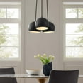 thumbnail image 2 of Pendant Ceiling Light Fixture, Black, Metal, Modern Contemporary Mid-Century Industrial, Mid Century Kitchen Room Cafe Bistro Restaurant Hospitality, 2 of 9