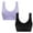 a Purple, variant on ATOYSOY 2 Pack Everyday Bra for Women Ruched Sports Bra Yoga Running Activewear Thin Lightly Solid Color Underwear Push Up Bralette Workout Breathable Comfort Bra