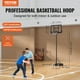 thumbnail image 2 of Canasta de baloncesto VEVOR de 44 pulgadas con altura ajustable para exteriores, 2 of 9