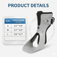thumbnail image 3 of Adjustable Foot Drop Orthosis Support Brace with Air Cushion, Lightweight Stabilizing Wrap for Foot Drop and Walking Stability, Fits Inside Shoes, 3 of 7