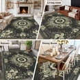 thumbnail image 5 of 6'x9' Area Rugs, Sage Green Grey Boho Indoor Outdoor Area Rug for Living Room Bedroom, Vintage Ethnic Geometric Abstract Washable Bathroom Rugs Kitchen Floor Carpet Mats Home Decor Aesthetic, 5 of 8