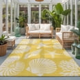 thumbnail image 2 of Large Area Rugs 6'x9', Yellow Starfish Coastal Carpet Runner Indoor Outdoor Rugs Home Decor Aesthetic, Shell Coral Summer Beach Nautical Ocean Non Slip Mats Accent Rug for Living Room Bedroom, 2 of 8