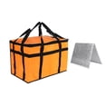 thumbnail image 4 of Bolsa Térmica para Entrega de Alimentos, Bolsa de Supermercado, Soporte Térmico, Calentador de Pizza con Base para Compras, Catering Profesional, Naranja, 4 of 8