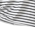 thumbnail image 3 of Bixock Workout Set for Women,2 Piece Set for Women Sleeveless Crew Neck Tank Top and Shorts Stripe Print Loungewear Set, 3 of 5