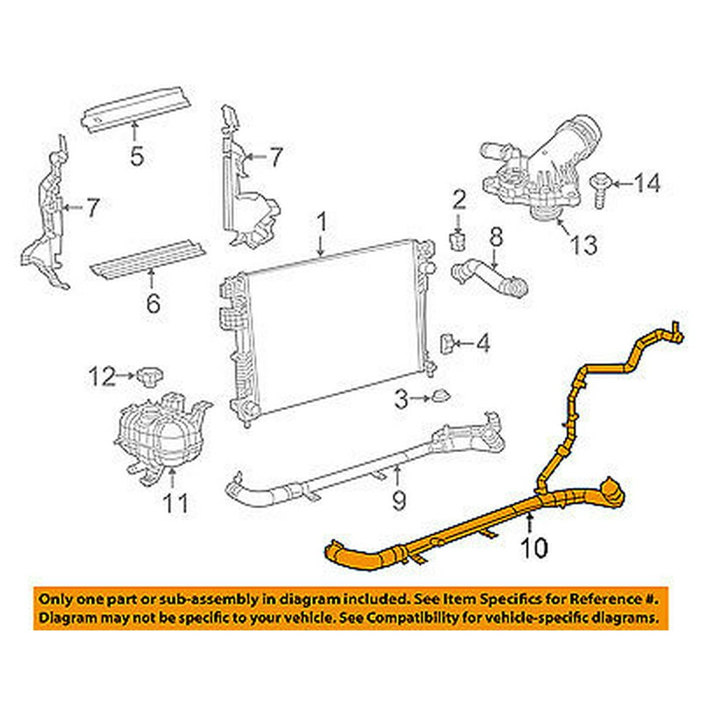 CHRYSLER OEM 2017 Pacifica 3.6LV6 RadiatorLower Hose 68238070AD