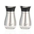 thumbnail image 1 of Salt and Pepper Shakers Set,Glass Bottom Salt Pepper Shaker with Stainless Steel Lid, 1 of 7