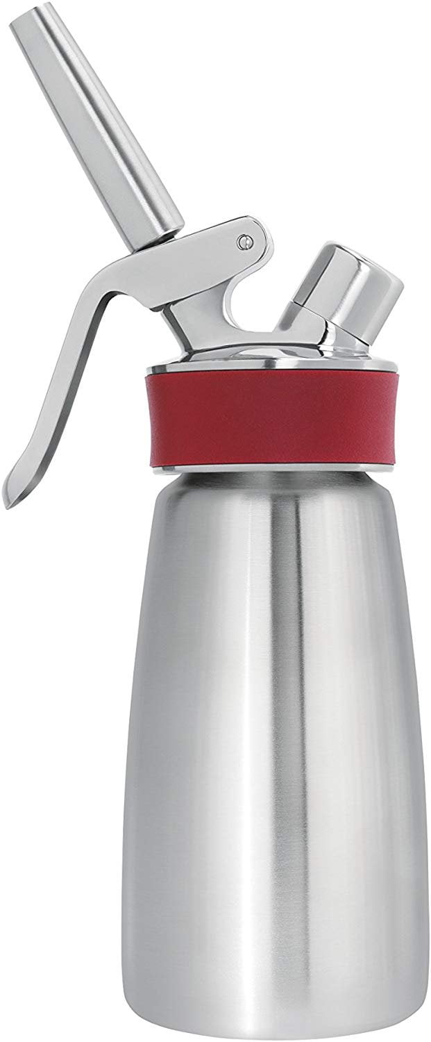 Whip Tek 0.5L Stainless Steel Professional Whipped Cream Dispenser - with 3  Decorator Tips - 1 count box