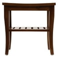 thumbnail image 5 of Redmon Teak Shower Seat, Woodgrain, Petite Size, Includes Shelf, 5 of 5