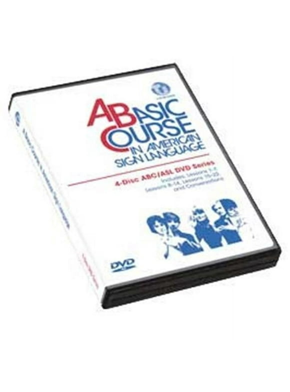 Cicso Independent DVD349 A Basic Course in American Sign Language - 4-Disc DVD ABC & ASL Series