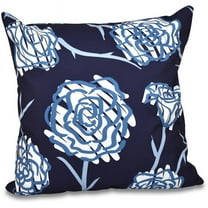 Simply Daisy 16" x 16" Spring Floral Outdoor Pillow, Blue