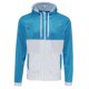 thumbnail image 3 of Awdis - Sudadera con capucha y cremallera Modelo Retro hombre/caballero - Gym/Correr/Deporte (Gris carbón/Verde botella), 3 of 3