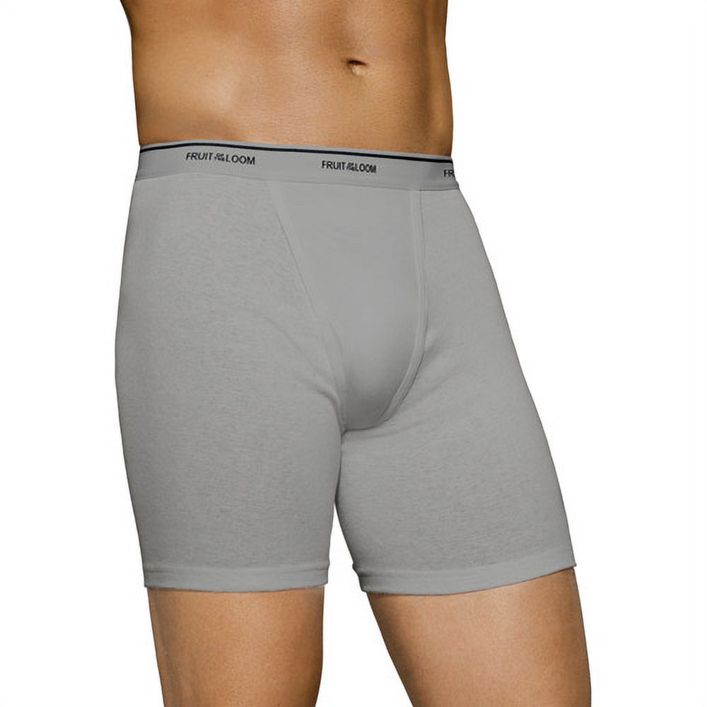 Men's Black and Grey Boxer Briefs, 5+1 Bonus Pack