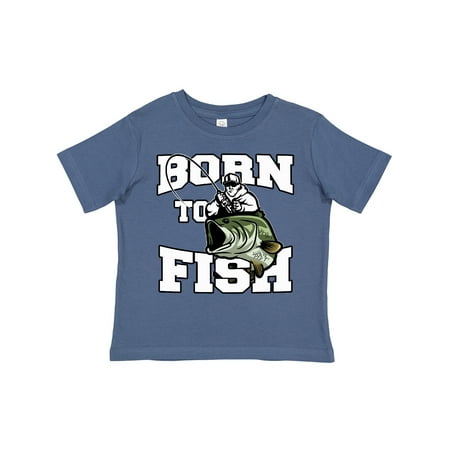 

Inktastic Born to Fish Gift Toddler Boy or Toddler Girl T-Shirt