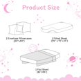 thumbnail image 2 of Pink Moon Unicorn Kids Sheet Set Full Piece Cute Printed Microfiber Bed Sheets for Girls Deep Pocket, 2 of 7
