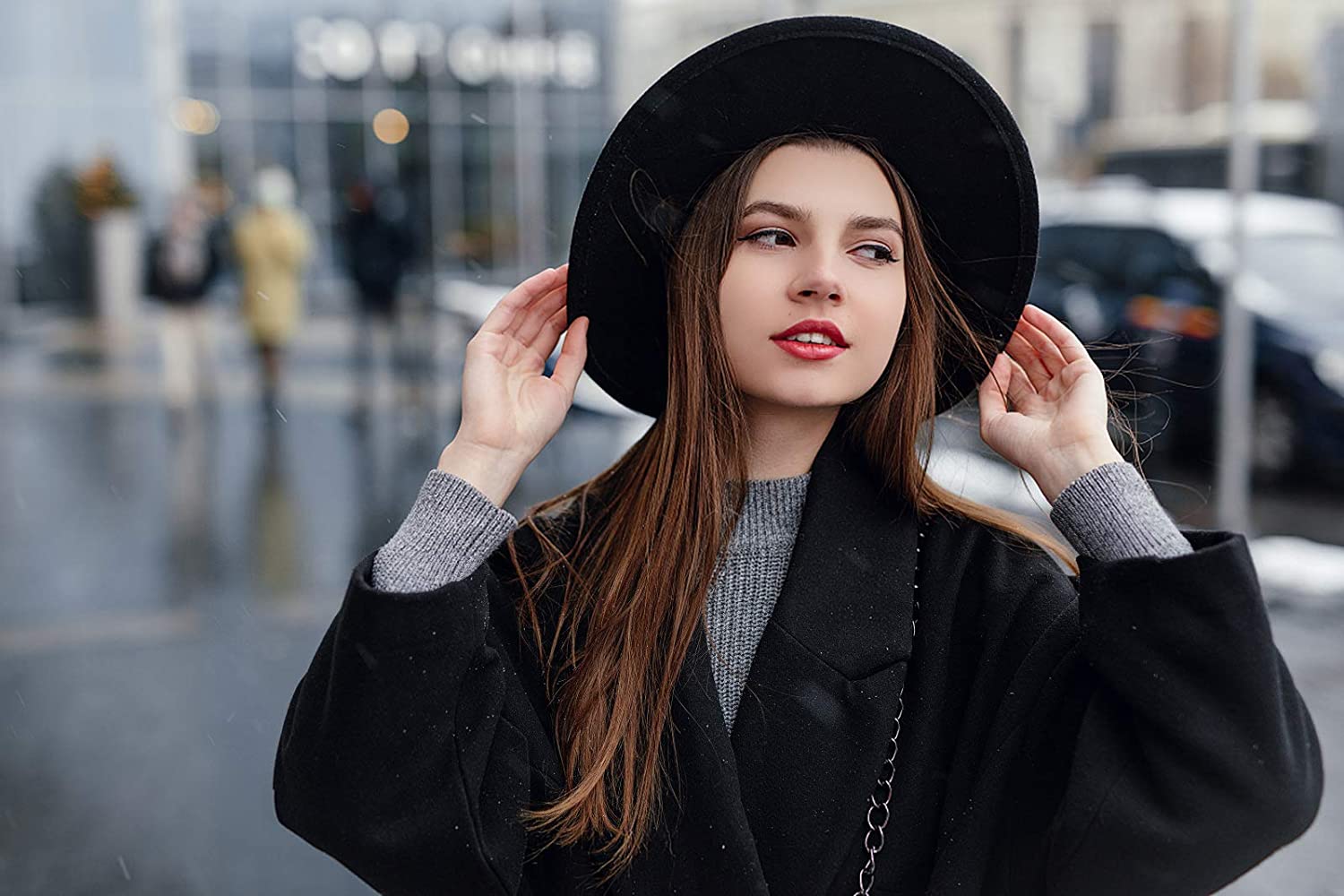 Western Fedora Hat Wool Cowboy Hats 