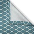 thumbnail image 3 of Ambesonne Blue and White Kitchen Curtains, Wavy Lines Tile, 55"x24", Blue White, 3 of 3