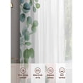 thumbnail image 6 of Sage Green Eucalyptus Sheer Curtains 63 Inch Length 2 Panels Set, Spring Summer Pastoral Leaves Voile Window Treatment Rod Pocket Curtains Sheers Drapes for Bedroom/Living Room/Kitchen 52x"63"x2, 6 of 7