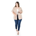 thumbnail image 4 of Blazer de manga corta Roman Fashion /Tallas Extras, 2561 (Beige) beige 42, 4 of 6