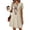 Beige, variant on AJGRHE Women’s Lightweight Cotton Linen Boho Dress, Floral Embroidered Sleeveless Tunic for Beach and Outdoor Activities Beige S