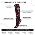 thumbnail image 3 of Lsque Lgbt Rainbow For Pride Pattern Sport Compression Socks for Men & Women 15-20 mmHg Knee High Nurse Pregnant Running Medical and Travel Athletic, 3 of 6