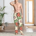 thumbnail image 5 of Vsdgher Frog Hold Strawberry Print Mens Pajama Pants Sleep & Lounge Pants, PJ Bottoms With elastic waistb and Pockets, 5 of 5