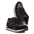 thumbnail image 5 of Guess Agos Women's 4G Logo Lace Up Sneakers In Brown Black Size 9.5, 5 of 6