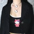 thumbnail image 3 of Hellokitty-Chaleco corto con estampado Vintage de dibujos animados para mujer, tirantes interiores ajustados y dulces, sin mangas, y2k Spice Girl, 3 of 5