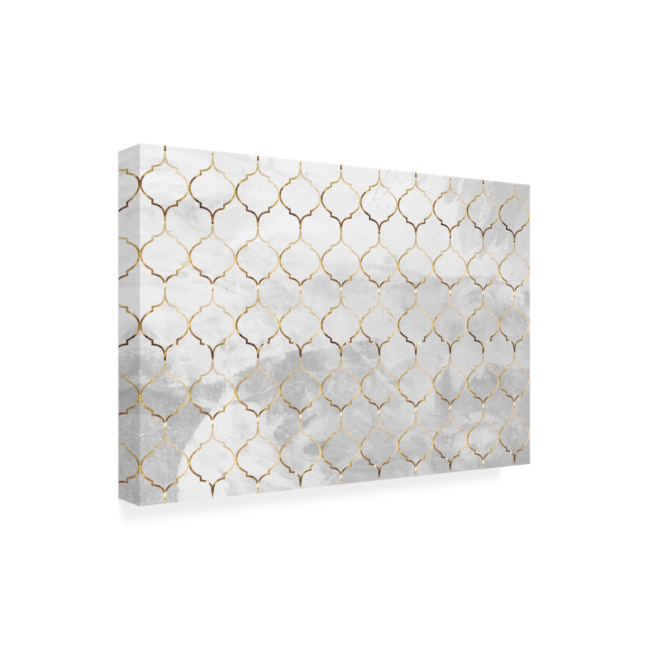 Trademark Fine Art Sarah Manovski  Moroccan wall mural concrete gold Canvas Wall Art