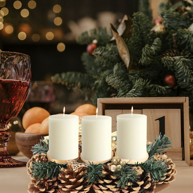 Glittered Pine Cone Candle Holder (Set of 6) main image 1