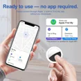 thumbnail image 3 of Air Tracker Tag 2 Pack [Apple MFi Certified] with Find My(iOS Only), Key Finder with No App Needed, Waterproof, 365-Day Standby,Wallet Key Bag Luggage Tracker, 3 of 7