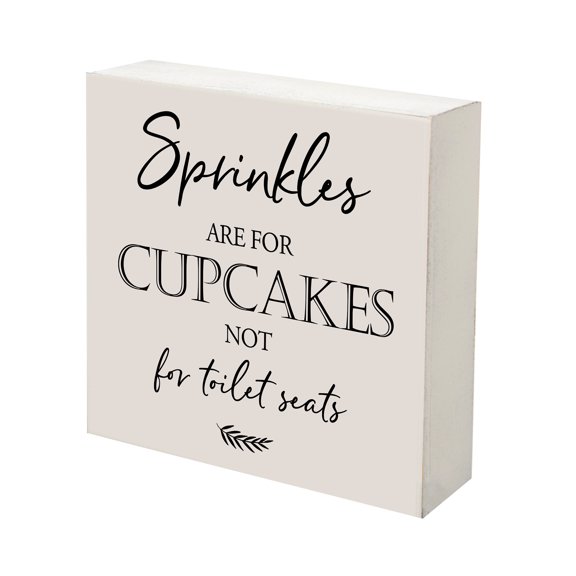 LifeSong Milestones 10x10 Shadow Box Sprinkles Are For Cupcakes (White)