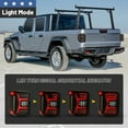 thumbnail image 3 of LED Tail Lights for 2019-2021 Jeep Gladiator JT Accessories w/3D DRL/Dynamic Sequential Turn Signal Light, Plug & Play Taillights, Brake Lamp 1 Pair Black Housing/Smoke lens, 3 of 8