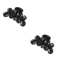 thumbnail image 1 of Qarigey Pasadores para el cabello Chica profesional Headwear Cola de caballo Abrazadera Hogar Negro Negro 2piezas Qarigey CBP263621, 1 of 6