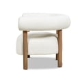 thumbnail image 4 of 37" Modern Barrel Accent Chair | Plush Experience with Barrel Back and Arms | Boucle Fabric with Dimensional Look | No Assembly Needed, Ready to Use, 4 of 6