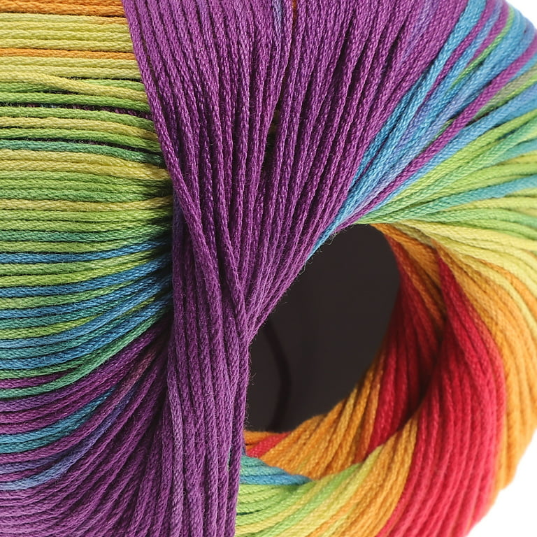 Hot-Selling Rainbow Soft Knitting Yarn Wool Blended Gradient Multi