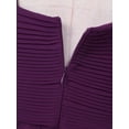 thumbnail image 7 of iiniim Women Crisscross Neck High Waist Pleated Chiffon Dress Pageant Party Wedding, 7 of 7
