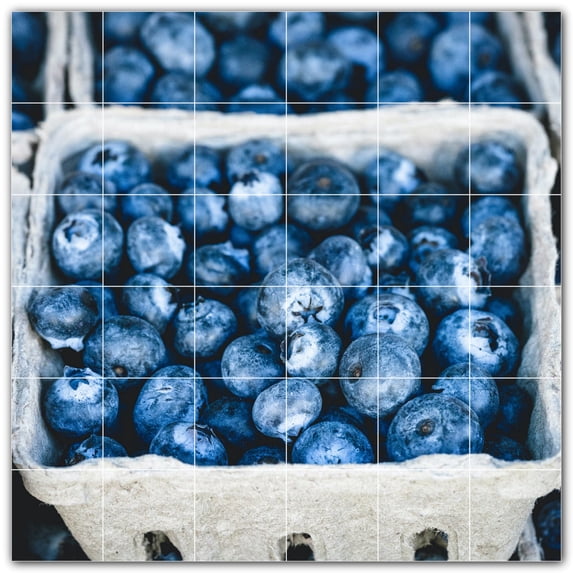 Picture-Tiles.com: Fruit Ceramic Tile Wall Mural WAL500707-66L. 48"W x 48"H using (36) 8" x 8" Ceramic Tiles-Satin Finish