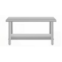 48''*24'' Restaurant/Home Stainless Steel Kitchen Prep Table - Under Shelf for Storage