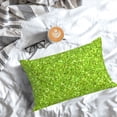 thumbnail image 5 of Yiaed Lime green glitter Print Brushed Microfiber Envelope Pillowcases, Standard,Envelope Closure Pillow Cases(No pillow core)-16"x24", 5 of 6