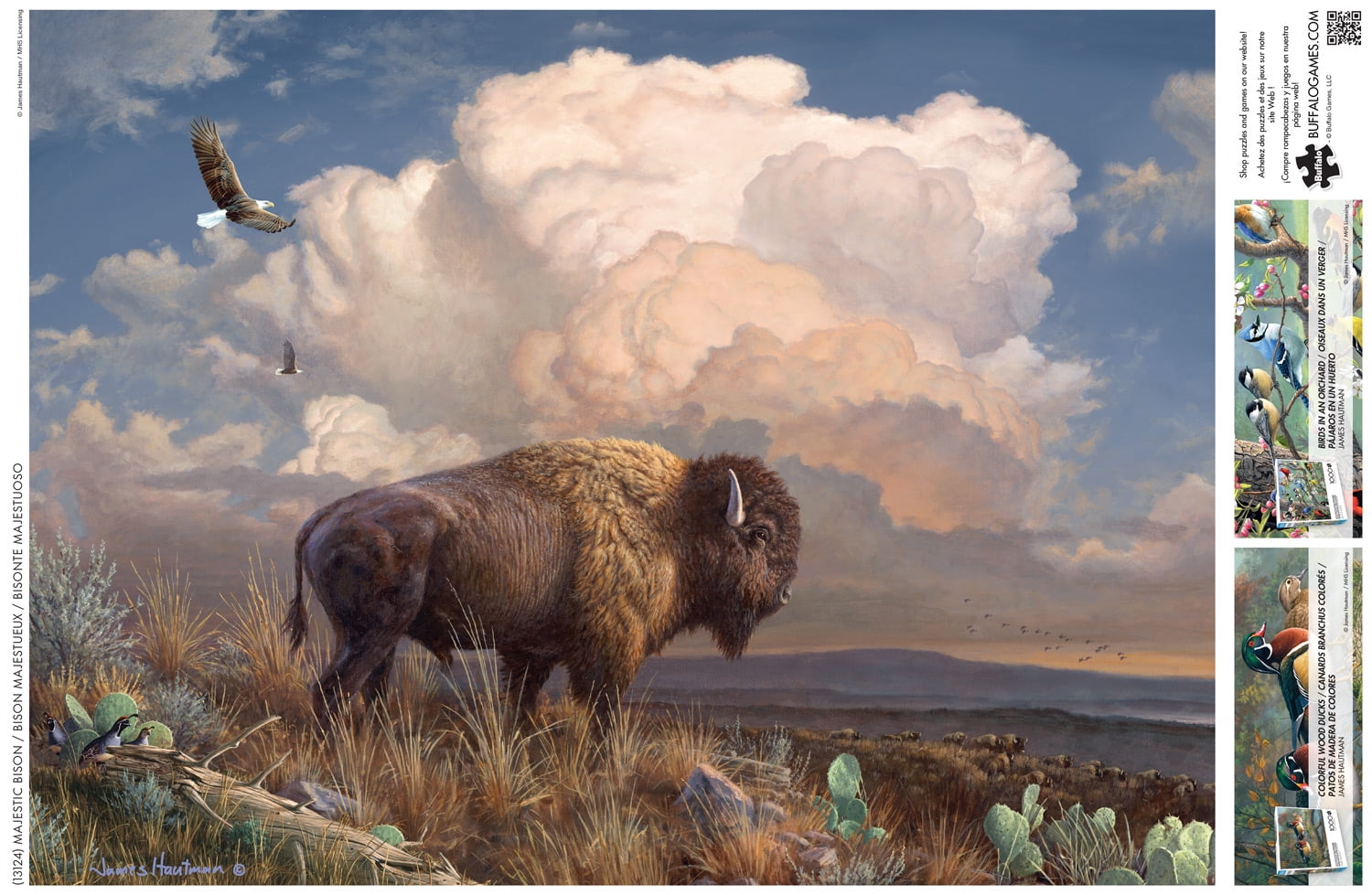 Buffalo Games Majestic Bison 1000Piece 26.75 x 19.75inch I