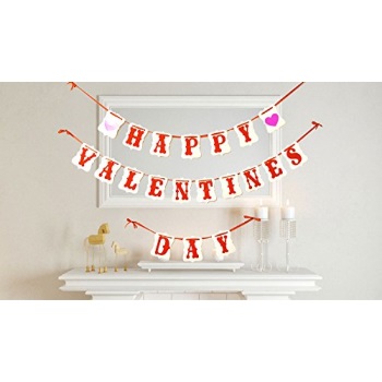 Details about / Happy Valentines Day Banner Valentines Day Party Supplies Favors USA Seller