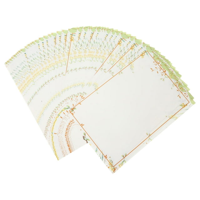 VERDANVERSE Papel Para Cartas Beige Estilo Vintage Con Retro Elegante Y Decorativo