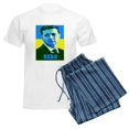 thumbnail image 6 of CafePress - Ukrainian President Zelenskyy Ukraine Flag Pajamas - Men's Light Loose Fit Cotton Pajama Set, 6 of 7