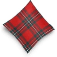 thumbnail image 5 of GZHJMY Soft Smooth Skin-Friendly Throw Pillow Cover Without Pillow Case16 x16 Shrink-Resistant Breathable Hidden Zipper Opening, Sofa Bed Office Farmhouse Room Easy to Disassemble| Scottish Plaid, 5 of 7