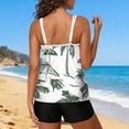 thumbnail image 6 of Warop Women's Tankini Swimsuit Set, Hawaiian Print with Built-in Bra and Pocket, Conservative Two-Piece Beach Swimwear for Swimming and Vacation, 6 of 7