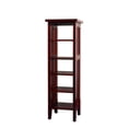 thumbnail image 1 of 33.5" Tall Wooden Media Tower Storage, Cherry, 1 of 1