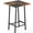 Rustic Brown + Black, variant on Bar Table, Kitchen Dining Table, Bar Counter Height Table, Pub Color Matching Breakfast Table, for Dining Room, Tavern, Coffee Corner, Party, Rustic Brown and Black