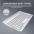 thumbnail image 3 of Combo de Teclado y Mouse Bluetooth con Retroiluminación RGB para iPad, Blanco, 3 of 7