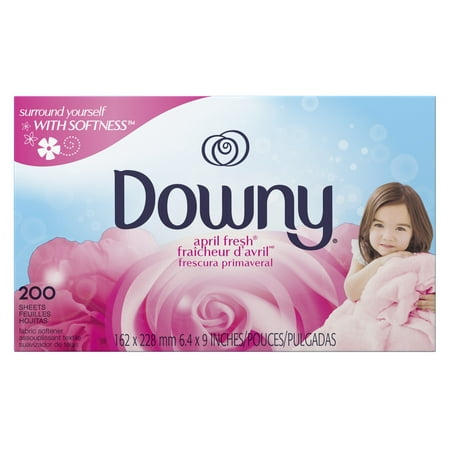 (2 pack) Downy April Fresh Fabric Softener Dryer Sheets, 200