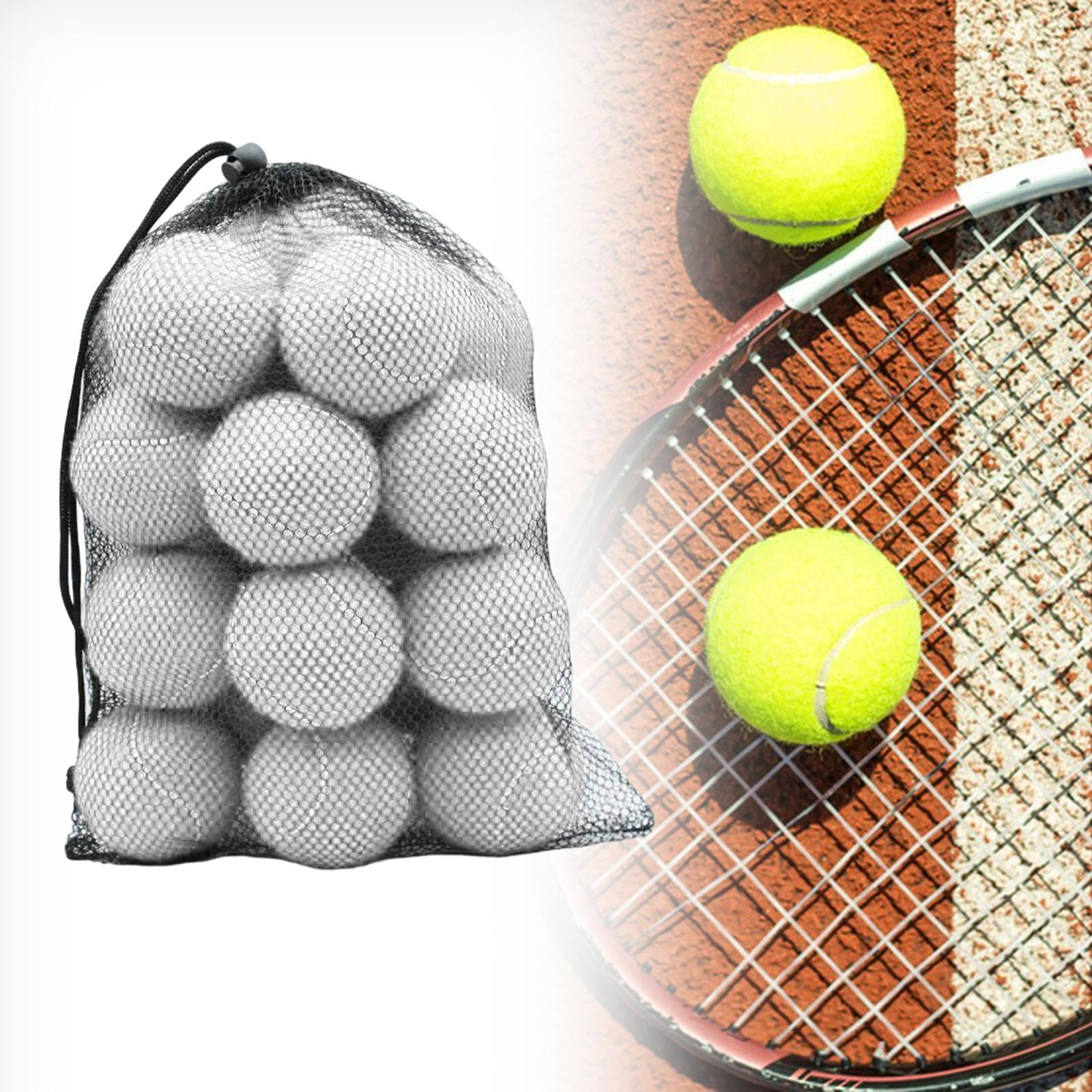 YANCAT 20 Pieces Tennis Balls 2.52" Dia for Activities Tennis Enthusiasts Beginners White